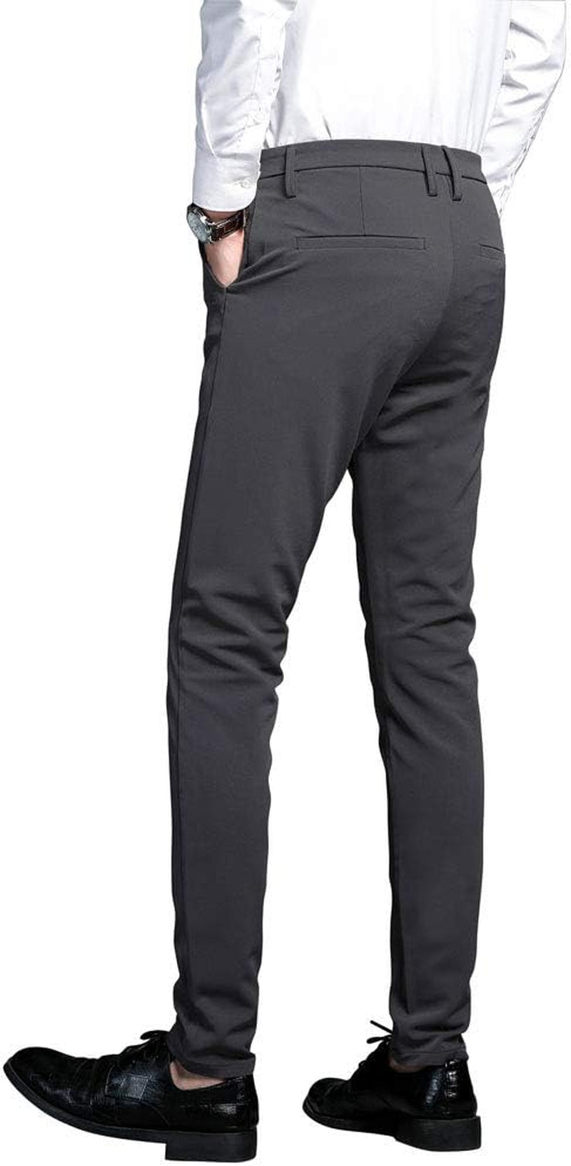 Men's Slim Fit Skinny Suit Pants