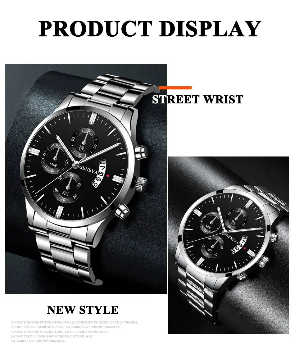 Men Business Casual Watch Stainless Steel/Bracelet Stainless Steel