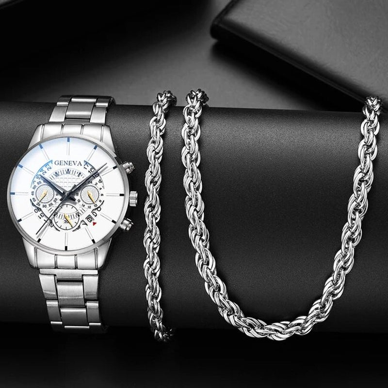 Men Luxury Fashion Design Stainless Steel Watch 