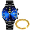 Luxury Stainless Steel Calendar Quartz Men's Business Watch