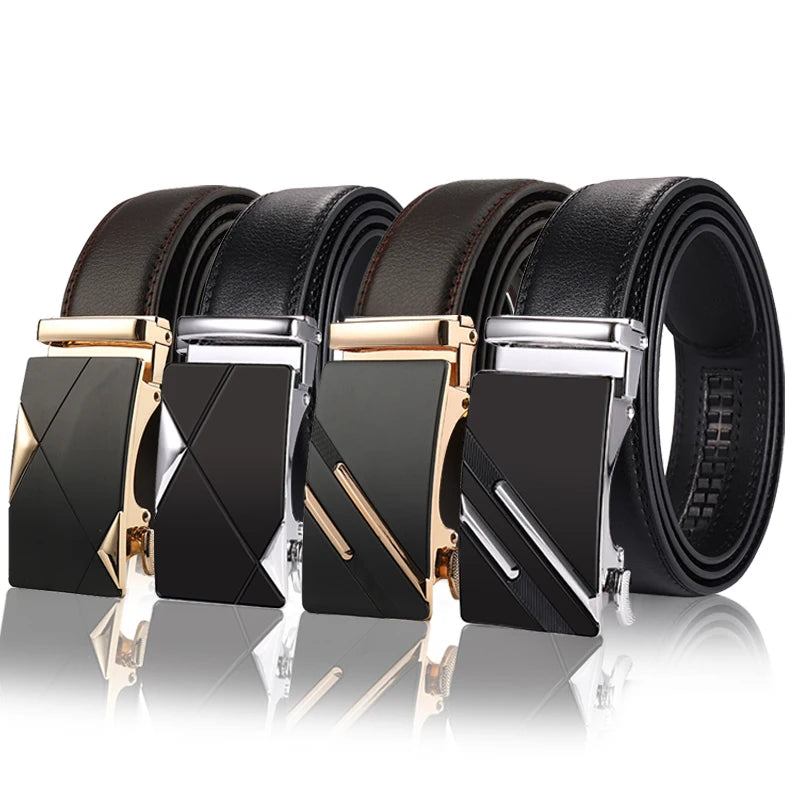 Belt for Men with Smooth and Automatic Buckle