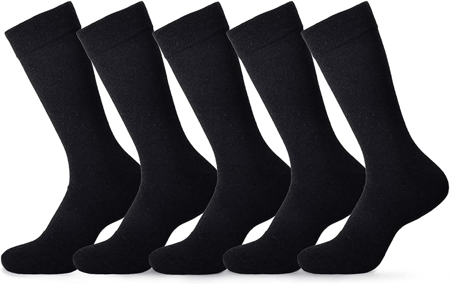 Men's Dress Socks 5 Pack Cotton Dress Socks Assorted Colors