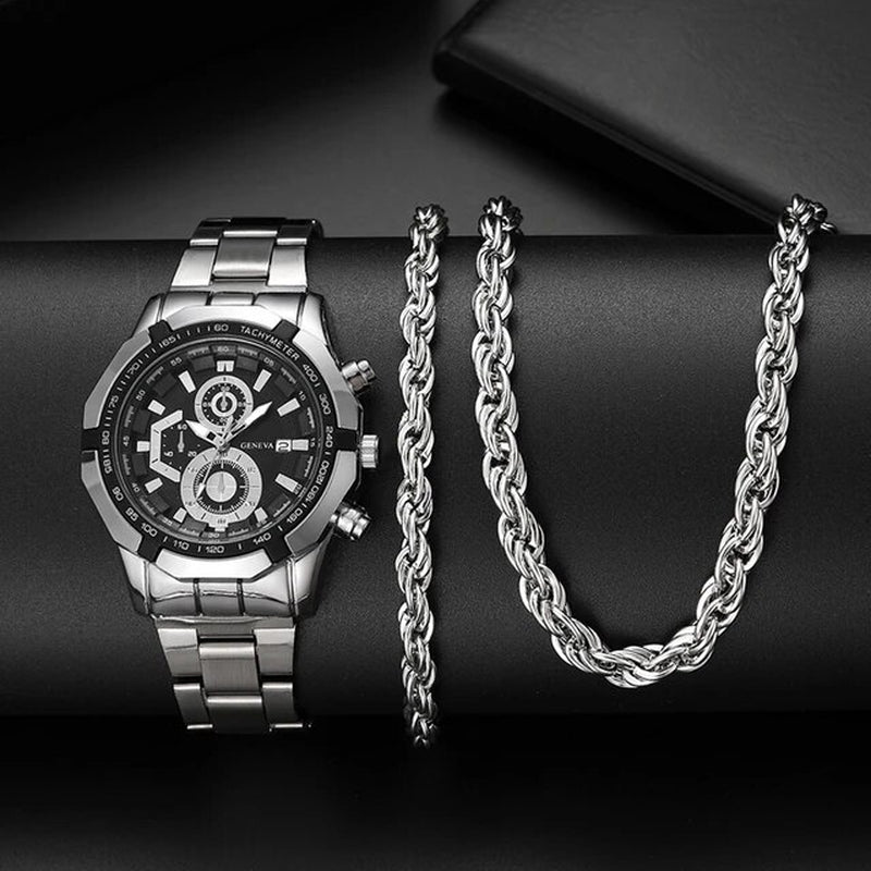 Men Luxury Fashion Design Stainless Steel Watch 