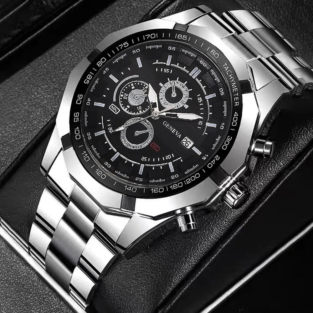 Men Luxury Fashion Design Stainless Steel Watch 