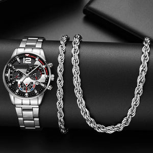 Men Luxury Fashion Design Stainless Steel Watch 