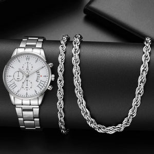 Men Luxury Fashion Design Stainless Steel Watch 