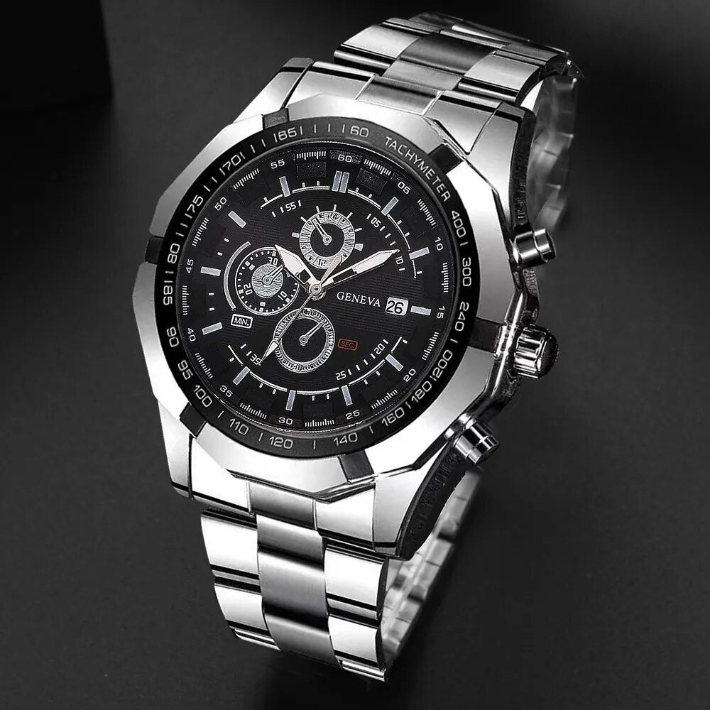 Men Luxury Fashion Design Stainless Steel Watch 