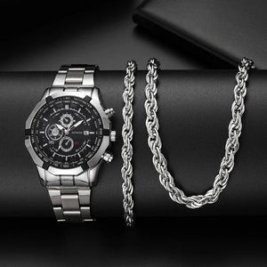 Men Luxury Fashion Design Stainless Steel Watch 